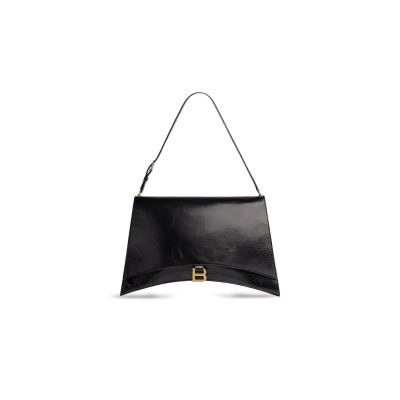 BALENCIAGA WOMEN'S CRUSH BAG LARGE IN BLACK 7660582AAR11000 (39.8*24.8*14.9cm)